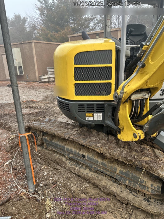 2019 Wacker Neuson EZ53 Open ROPS, Long Dipperstick, T4, VDS Manual QC, Buckets: 12/18/24"