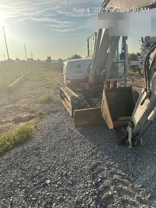 2019 Takeuchi TB290 Cab, AC, Rubber Tracks, Dozer Blade, Travel Alarm, Control Pattern Change Valve, Auxiliary Hydraulics w/18" Quick Coupler Bucket with teeth, 6.2 cu. ft. capacity/24" Quick Coupler Bucket with teeth, 8.6 cu. ft. capacity/36" Quick Coupler Bucket with teeth, 13.4 cu. ft. capacity, Quick Coupler, Hydraulic Thumb Installed