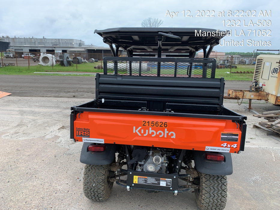 2022 Kubota RTV-X1140W-H Plastic Canopy, Windshield Acrylic Clear, LED Strobe Light, Wire Harness Kit, Back up Alarm