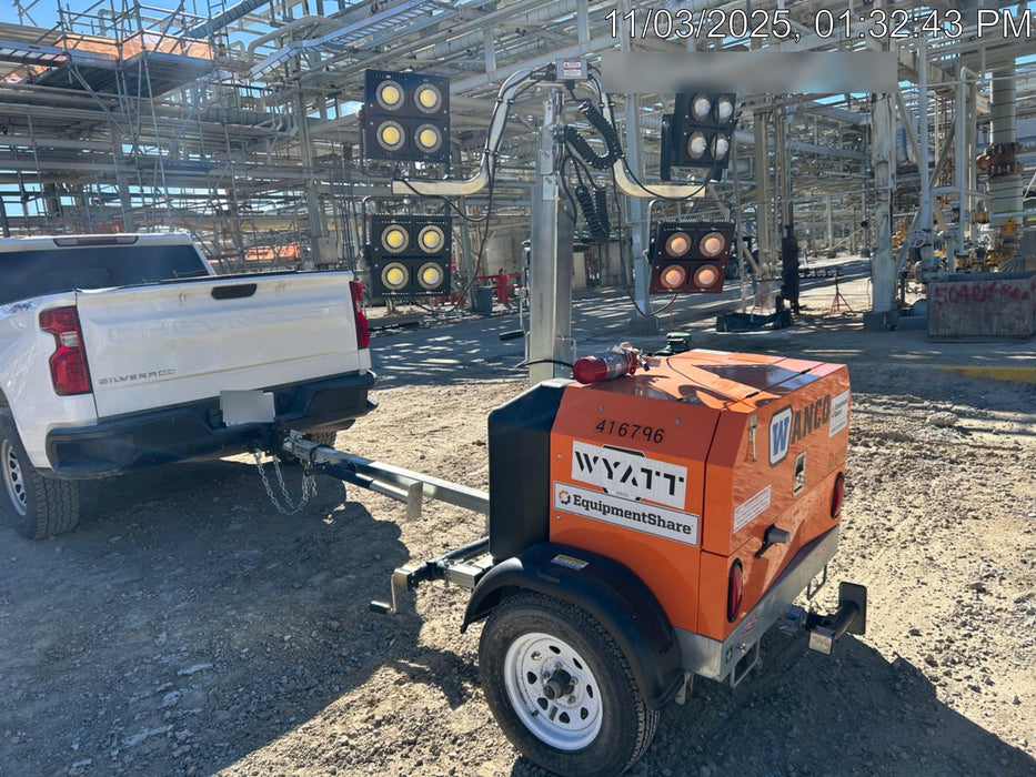2024 Wanco WLTT-4MM4K Diesel, Deep Sea Controller, Shore Power Plug, Auto Start, (4) 350W LED Floodlights, 4kW Generator, 60 Gal Fuel Tank, 2" Ball, T3