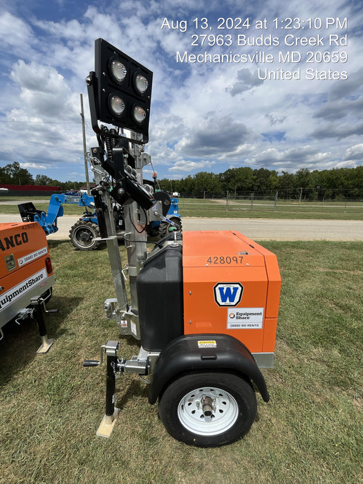 2024 Wanco WLTT-4MM4K Diesel, Deep Sea Controller, Shore Power Plug, Auto Start, (4) 350W LED Floodlights, 4kW Generator, 60 Gal Fuel Tank, 2" Ball, T3