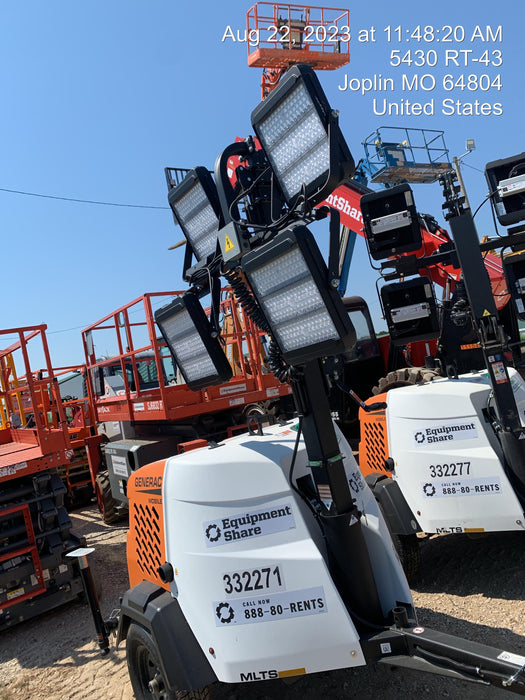 2023 Generac MLT2 Diesel, Flex Switch 120V Input, Powerzone Controller, (4) 320W LED Lights, 4kW Generator, 39.9 Gal Fuel Tank, 2" Ball, T3