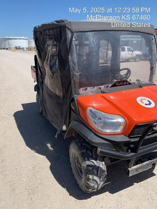 2021 Kubota RTV-X1140W-H Plastic Canopy, Windshield Acrylic Clear, LED Strobe Light, Wire Harness Kit, Back up Alarm