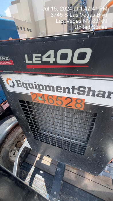 2022 Lincoln Electric LE400 Kubota V1505, Trlr, Cable Rack, Light Kit, ES Decals, T3