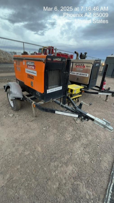 2022 Lincoln Electric LE400 Kubota V1505, Trlr, Cable Rack, Light Kit, ES Decals, T3