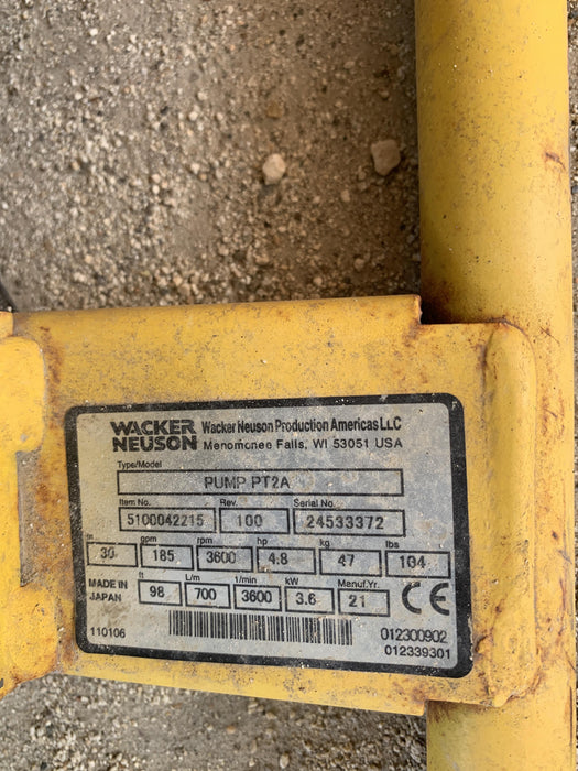 2021 WACKER NEUSON PT2A
