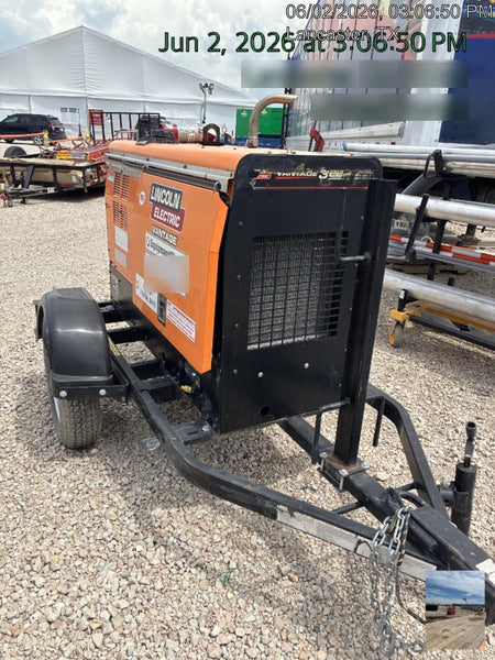 2021 Lincoln Electric Vantage 322 Vantage 322 Ready Pak 3 w/ Decals, ORANGE (includes trailer, cable rack, fender light kit) NO Telematics