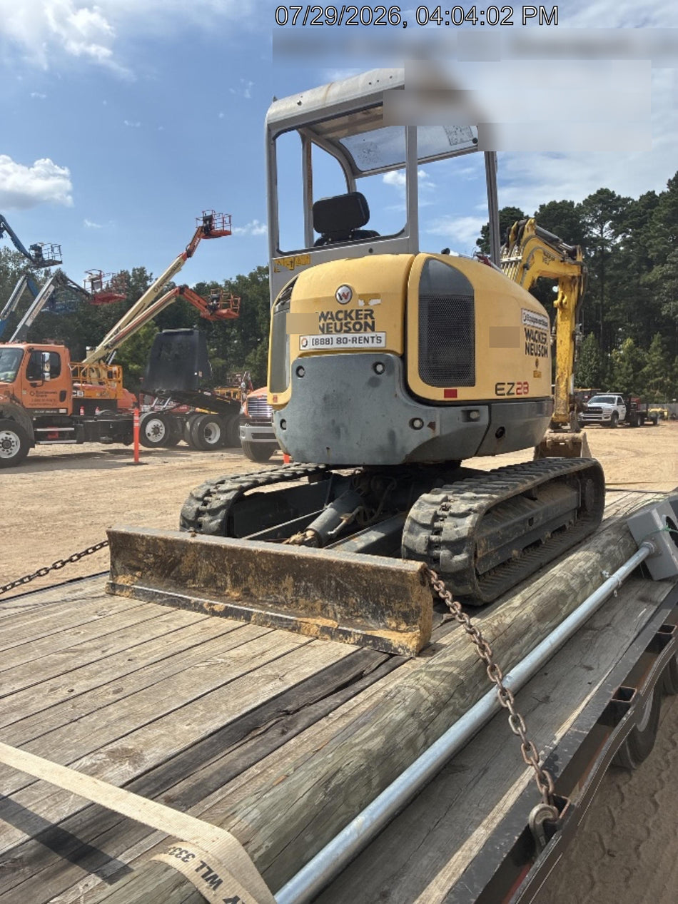 2018 Wacker Neuson EZ28 EZ28 6K Track Excavator, TRK,LGD,CNPY, Manual QC, Buckets: 24" ,18", 12"