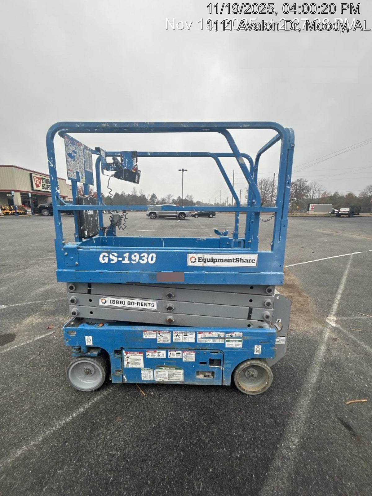 2020 Genie GS-1930 Fixed rails with chain entry gate - Pre A92.20