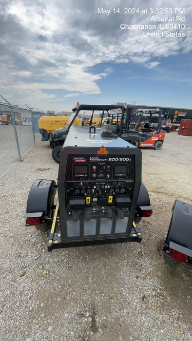 2024 Lincoln Electric Dual Maverick 200/200X Ready Pak 3, Includes Trailer, Cable Rack, Fender Light Kit K4382-1-RP3