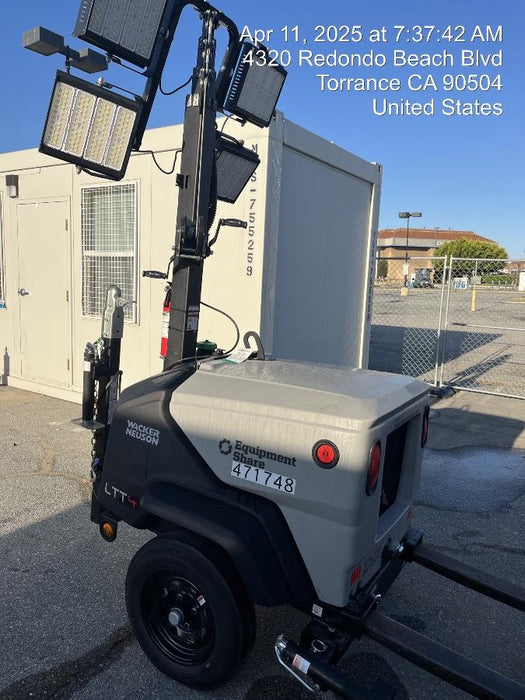 2024 Wacker Neuson LTT4 Diesel, Kohler KDW702, Deep Sea Controller, Auto Start, LED 320W, Bypass Outlet, T3