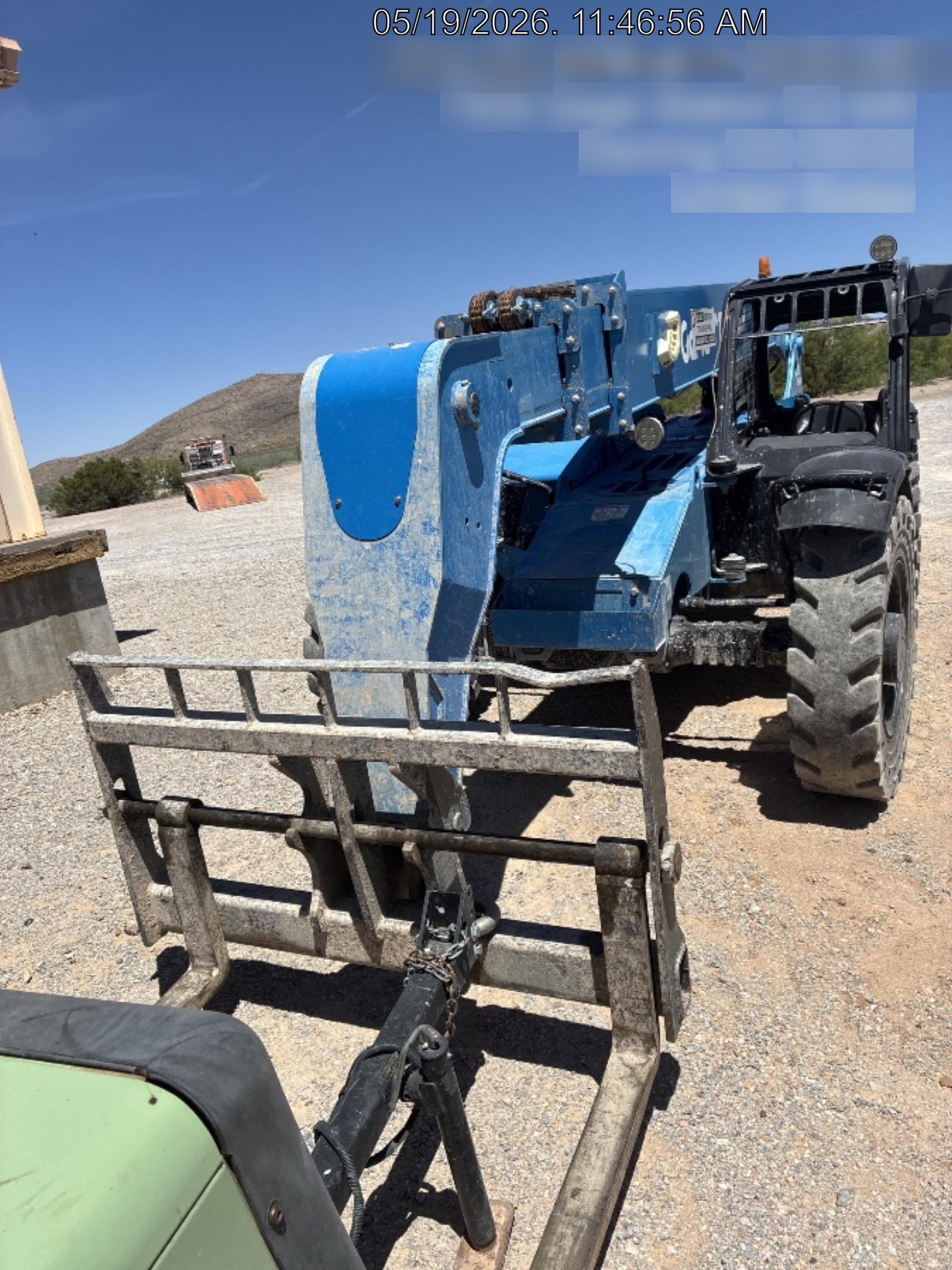 2018 Genie GTH-844 Genie GTH-844 w/ROPS, Work Lights, Solid Tires, RH Cab Mesh, Beacon, 60" Carriage and Forks