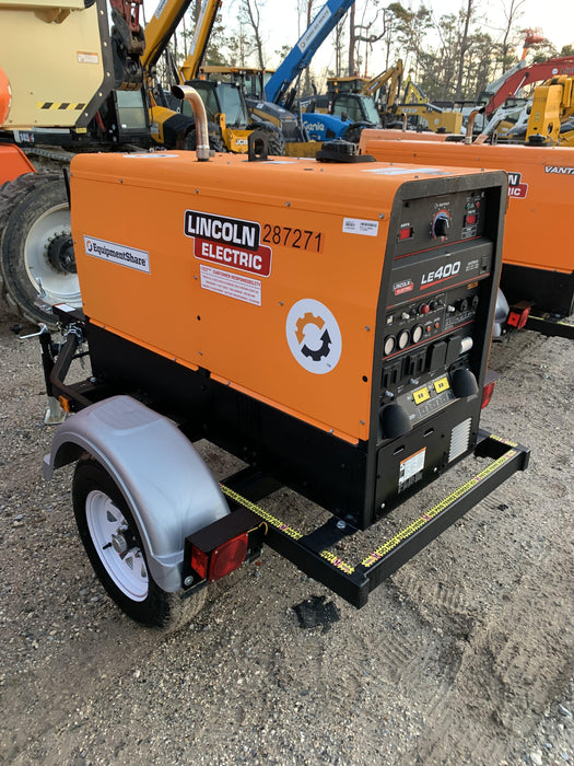 2023 Lincoln Electric LE400 Kubota V1505, Trlr, Cable Rack, Light Kit, ES Decals, T3