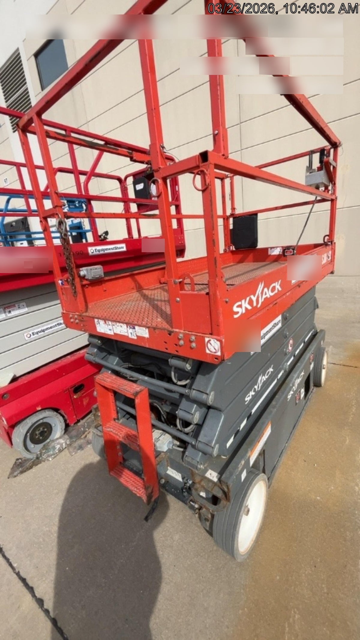 2018 Skyjack SJIII-4632 Standard Rental Specs