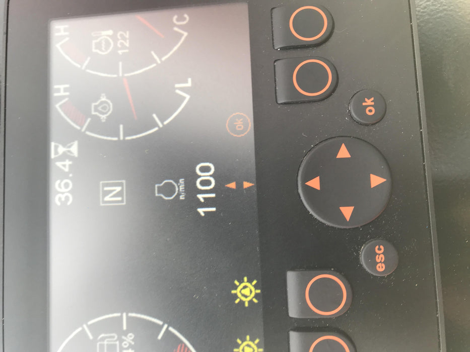 2020 Manitou MTA8044 74hp T4F, Cab/Heat/Air, Cab and Boom LED work lights, Auxiliary Hydraulics, Solid Tires, Amber strobe, Lift Hook w/66" Carriage, 60" Forks