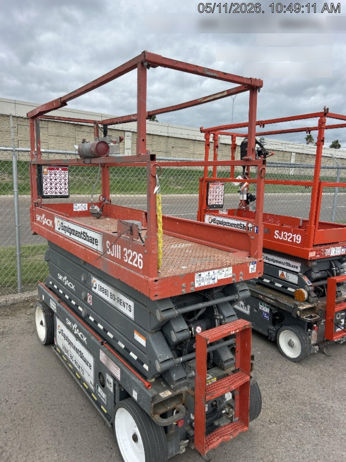 2019 Skyjack SJIII-3226 Standard Options, Trojan Batteries