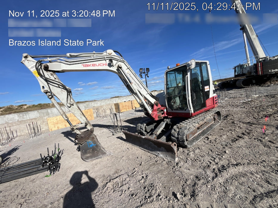 2019 Takeuchi TB290 Cab/Heat/AC w/Rubber Tracks, Auxiliary Hydraulics, Dozer Blade, Manual QC, 18/24/36" Buckets, Hydraulic Thumb Installed