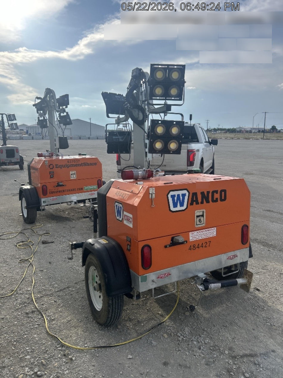 2024 Wanco WLTT-4MM4K Diesel, Mitsubishi L2E, 9.0HP @1800 rpm, Deep Sea Controller, Shore Power Plug, Auto Start, (4) 350W LED Floodlights, 4kW Generator, 60 Gal Fuel Tank, 2" Ball, T3