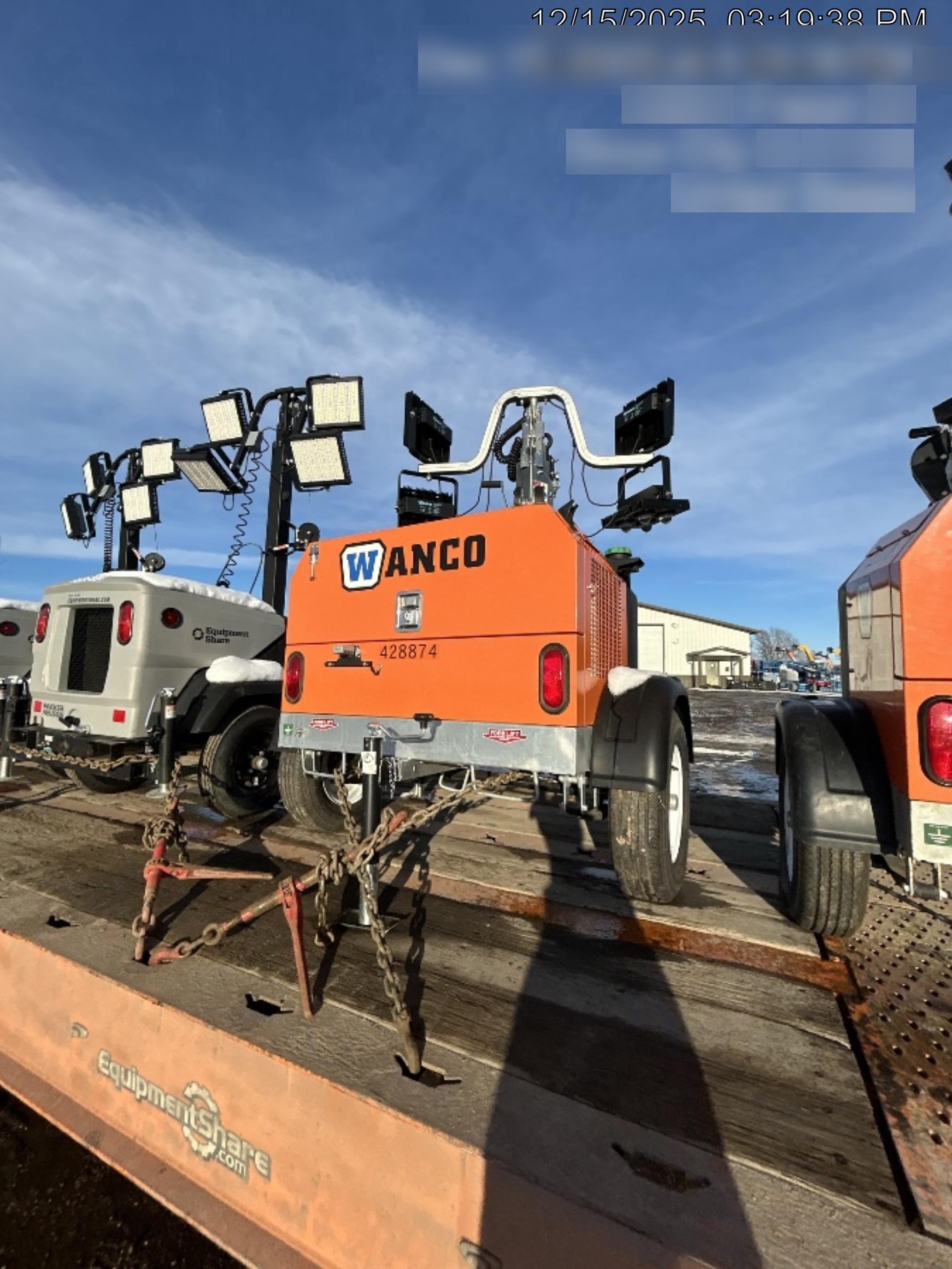 2024 Wanco WLTT-4MM4K Diesel, Deep Sea Controller, Shore Power Plug, Auto Start, (4) 350W LED Floodlights, 4kW Generator, 60 Gal Fuel Tank, 2" Ball, T3