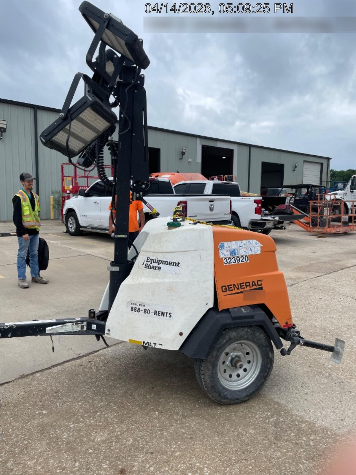 2023 Generac MLT2 Diesel, Flex Switch 120V Input, Powerzone Controller, (4) 320W LED Lights, 4kW Generator, 39.9 Gal Fuel Tank, 2" Ball, T3