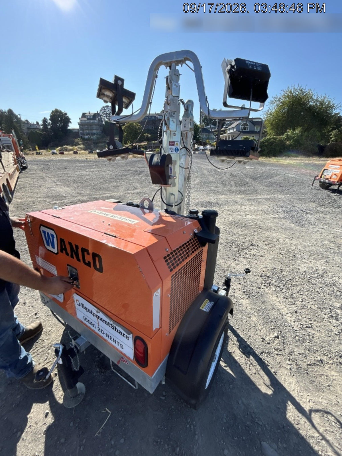 2024 Wanco WLTT-4MM4K Diesel, Deep Sea Controller, Shore Power Plug, Auto Start, (4) 350W LED Floodlights, 4kW Generator, 60 Gal Fuel Tank, 2" Ball, T3