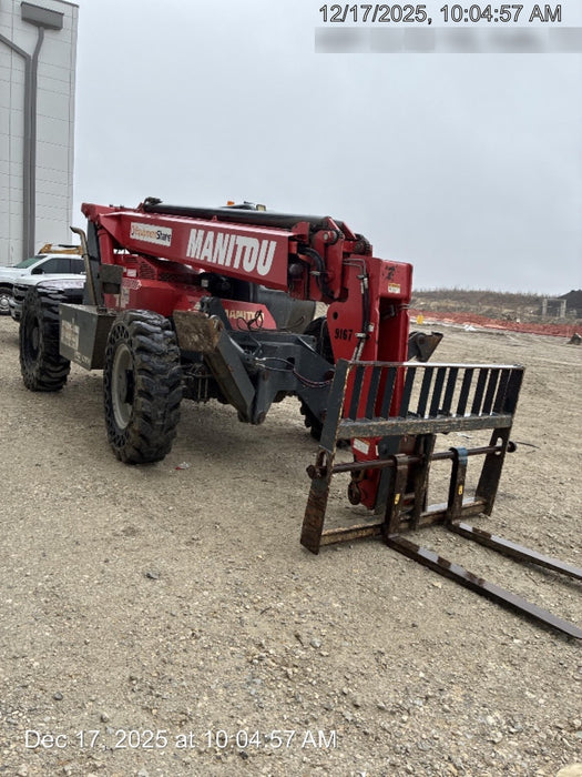 2018 Manitou MTA10055 Manitou MTA 10055 w/Cab/Heat/AC, Work Lights/Strobe, Aux Hyd, Solid Tires, Lift Hook, 66" Carriage, 60" Forks