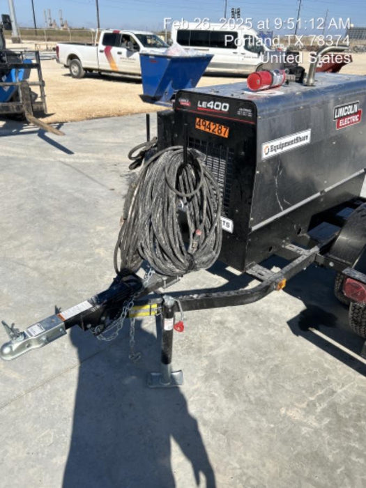 2025 Lincoln Electric LE400 Diesel, Kubota V1505, 22 HP, Trlr, Cable Rack, Light Kit, ES Decals, T3