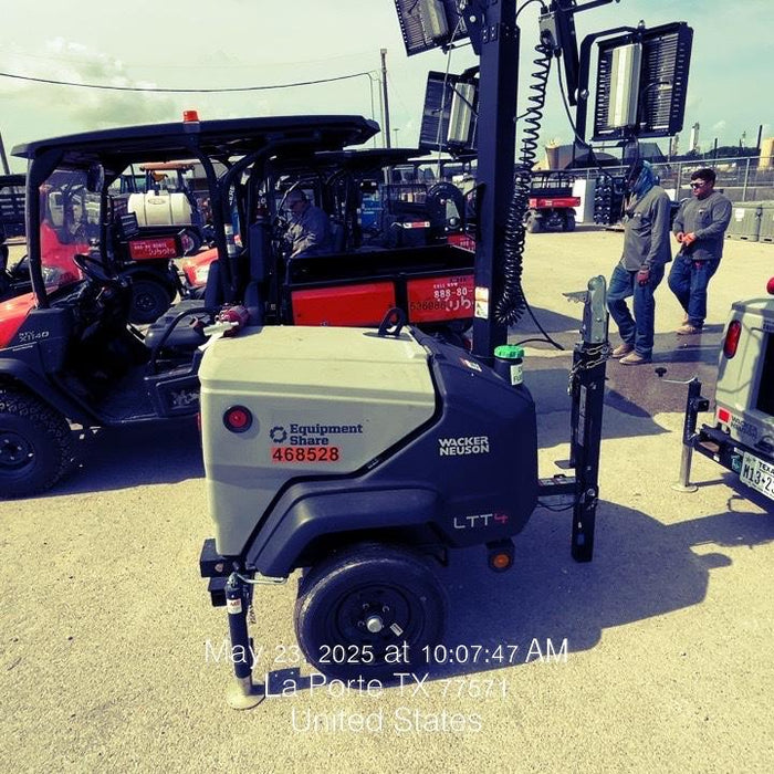 2024 Wacker Neuson LTT4 Diesel, Kohler KDW702, Deep Sea Controller, Auto Start, LED 320W, Bypass Outlet, T3