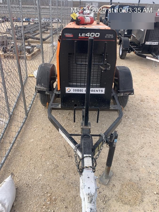 2022 Lincoln Electric LE400 Kubota V1505, Trlr, Cable Rack, Light Kit, ES Decals, T3