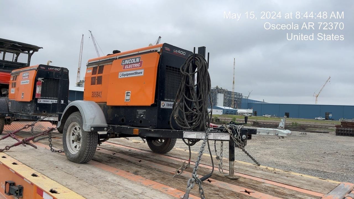 2023 Lincoln Electric LE400 Kubota V1505, Trlr, Cable Rack, Light Kit, ES Decals, T3