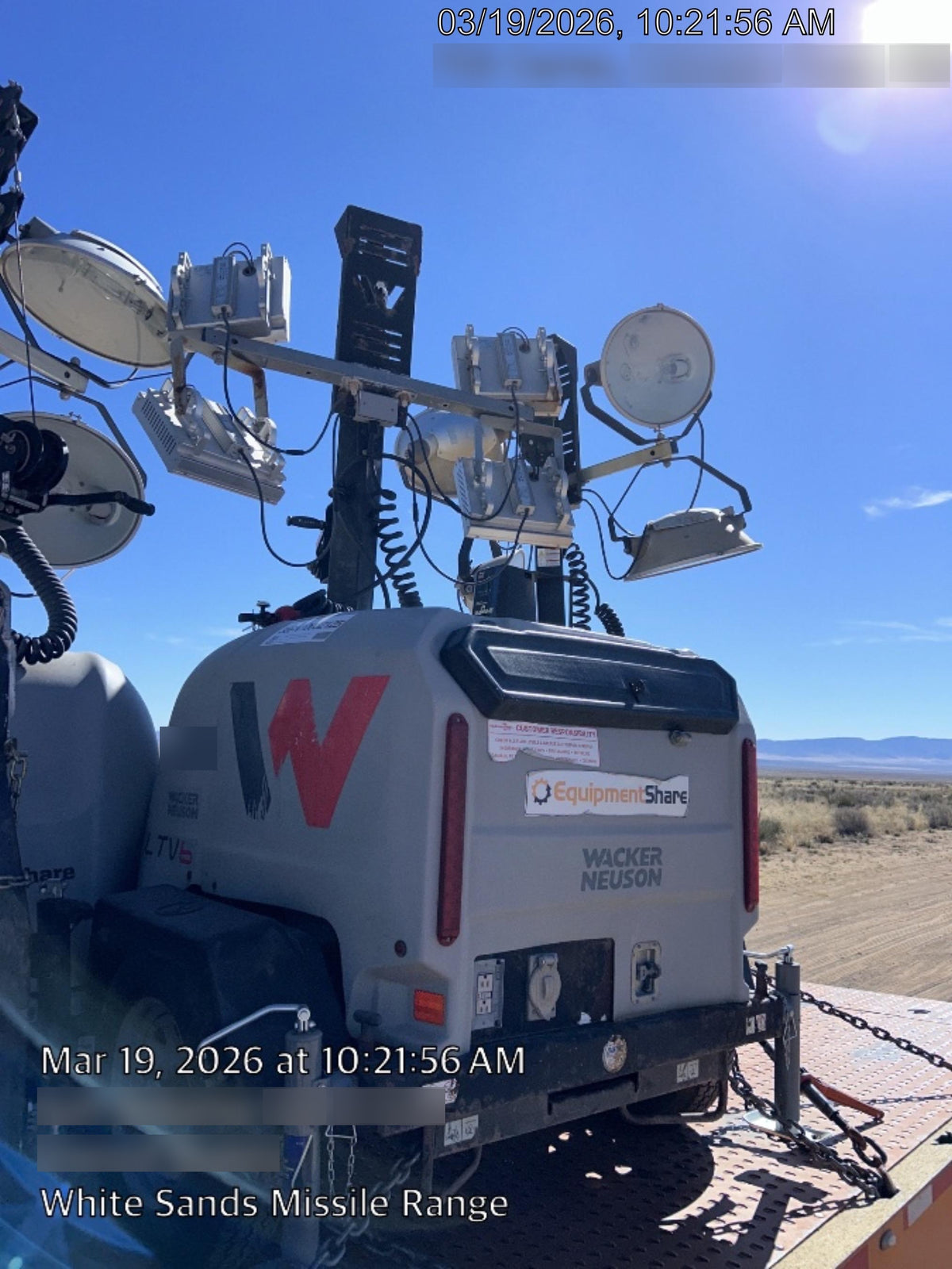 2019 Wacker Neuson LTV6K-MH Power mast, 1100W MH