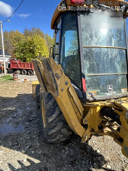 2020 John Deere 410L - Extendable Stick Cab/Heat/Air, 4WD, Extendable Stick, Pilot Controls, 2 Way Hydraulics, TAG Manual QC