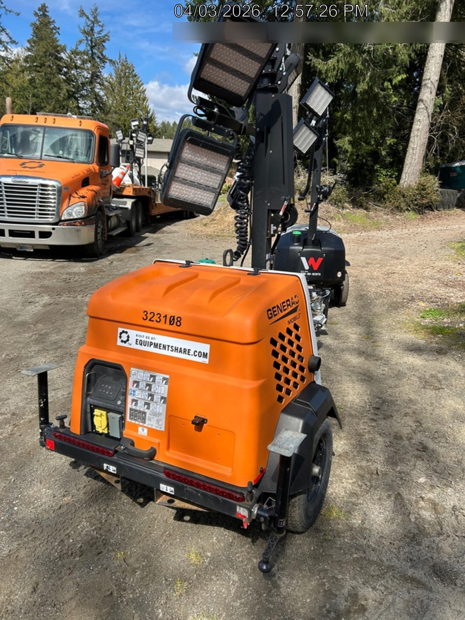 2023 Generac MLT2 Diesel, Flex Switch 120V Input, Powerzone Controller, (4) 320W LED Lights, 4kW Generator, 39.9 Gal Fuel Tank, 2" Ball, T3