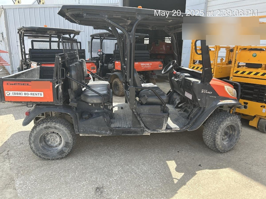 2019 Kubota RTV-X1140W-H 4WD, LED Strobe, Windshield Tempered Glass, Plastic Canopy, Wire Harness Kit, Backup Alarm