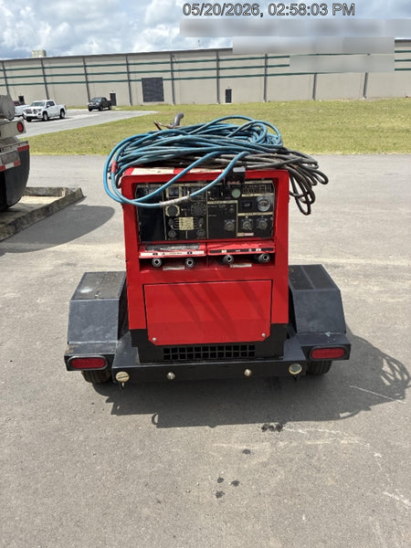 2022 Shindaiwa DGW400MDL Kubota D902 Engine, 23 HP, Dual Op Welder, Wire, Arc, Droop Stick, Tig, and CC Stick Functionality, Simulphase, 3 Phase and 1 Phase Gen Output, Single Axle NB Trlr, Slr Trckl Chrg 12V 12W, Fire Ext