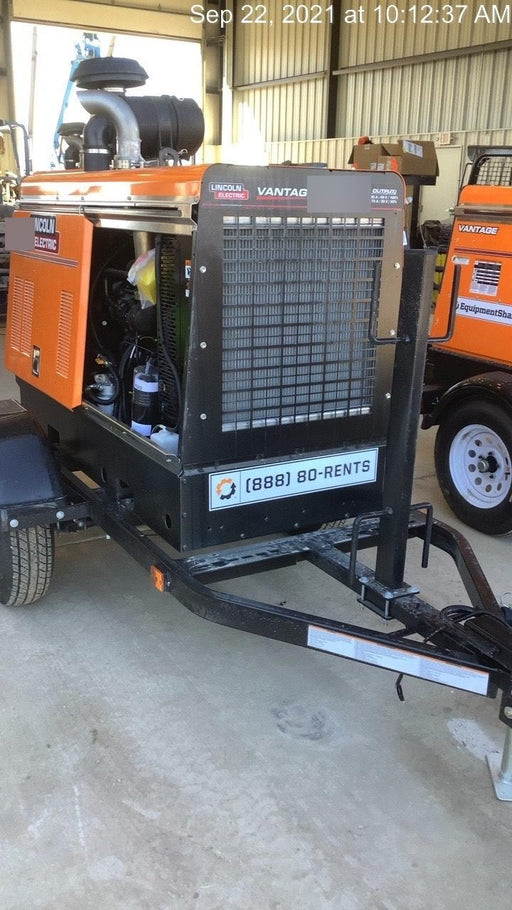 2021 Lincoln Electric Vantage 549X Ready Pak 3, ORANGE (includes trailer, cable rack, fender light kit)