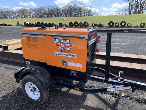 2021 Lincoln Electric Vantage 322 Vantage 322 Ready Pak 3 w/ Decals, ORANGE (includes trailer, cable rack, fender light kit) NO Telematics