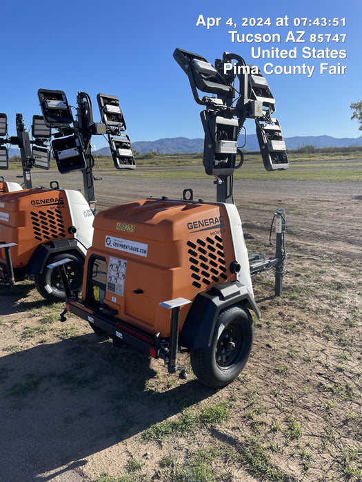 2024 Generac MLT2 Diesel, Flex Switch 120V Input, Powerzone Controller, 
(4) 320W LED Lights, 4kW Generator, 39.9 Gal Fuel Tank, 2" Ball, T3