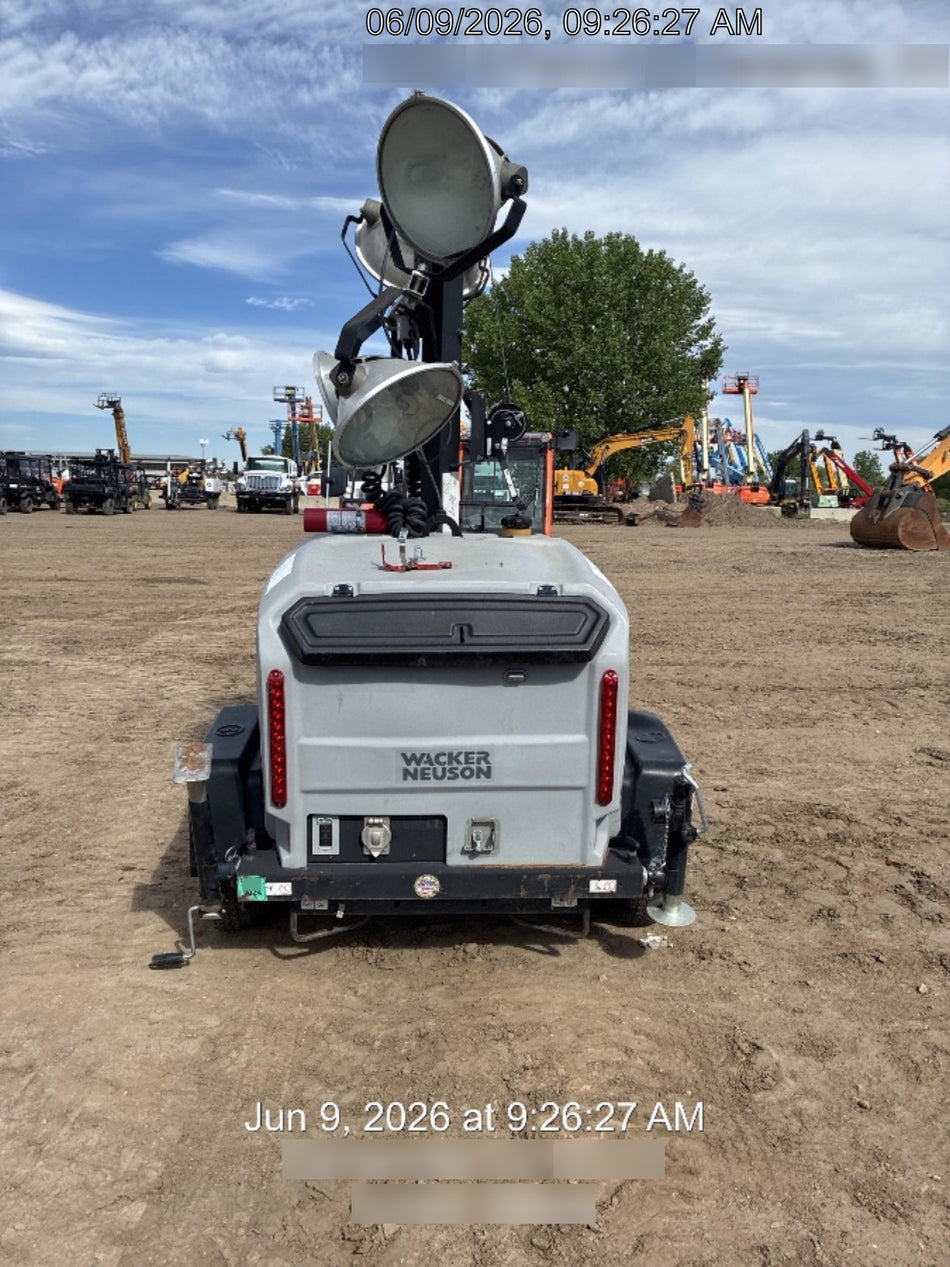 2019 Wacker Neuson LTV6L-MH Wacker Neuson LTV6L Mobile Light Tower w/Fuel Level Sensor Installed