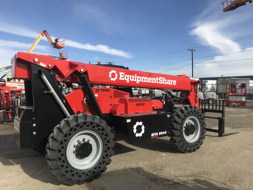 2020 Manitou MTA8044 74hp T4F, Cab/Heat/Air, Cab and Boom LED work lights, Auxiliary Hydraulics, Solid Tires, Amber strobe, Lift Hook w/66" Carriage, 60" Forks