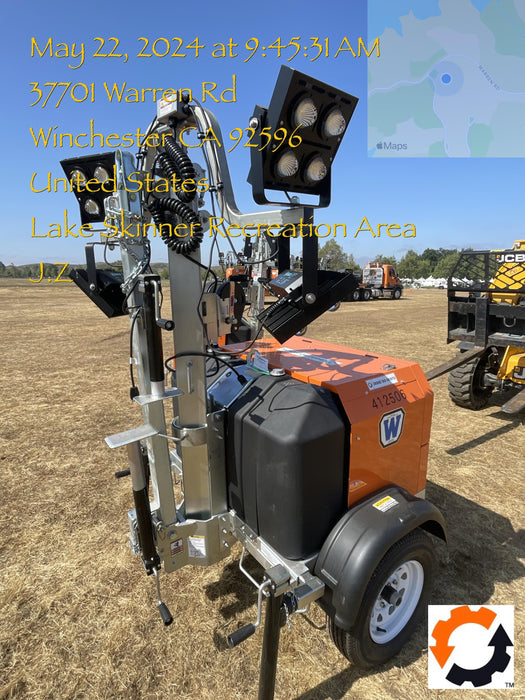 2024 Wanco WLTT-4MM4K Diesel, Deep Sea Controller, Shore Power Plug, Auto Start, (4) 350W LED Floodlights, 4kW Generator, 60 Gal Fuel Tank, 2" Ball, T3