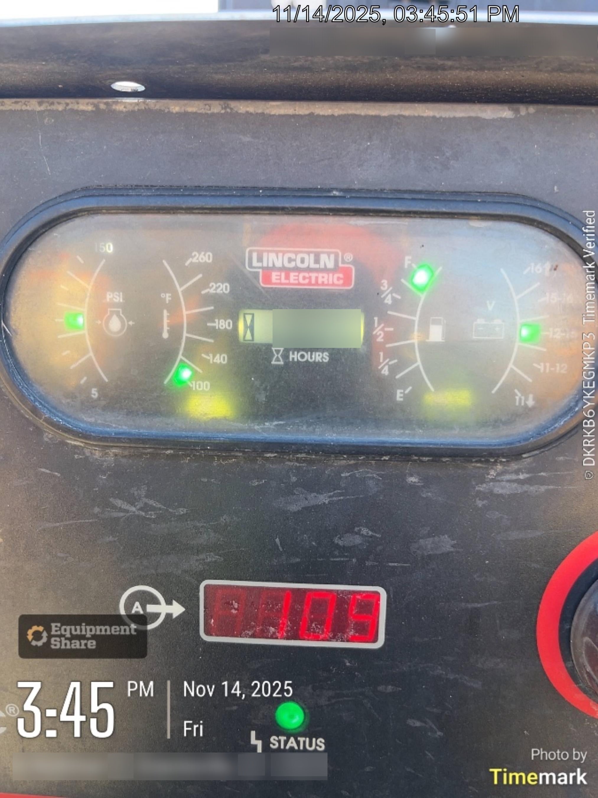 2021 Lincoln Electric Air Vantage 566 Air Vantage 566X Ready Pak 3 (includes trailer, cable rack, fender light kit); no telematics