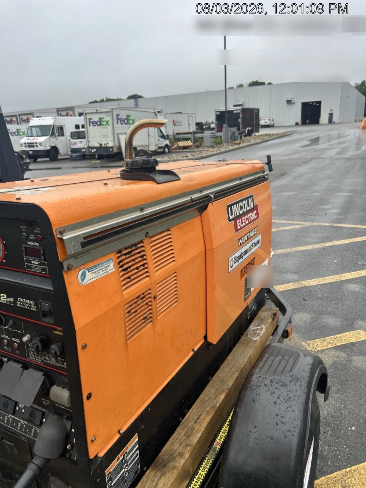 2021 Lincoln Electric Vantage 322 Vantage 322 Ready Pak 3 w/ Decals, ORANGE (includes trailer, cable rack, fender light kit) NO Telematics