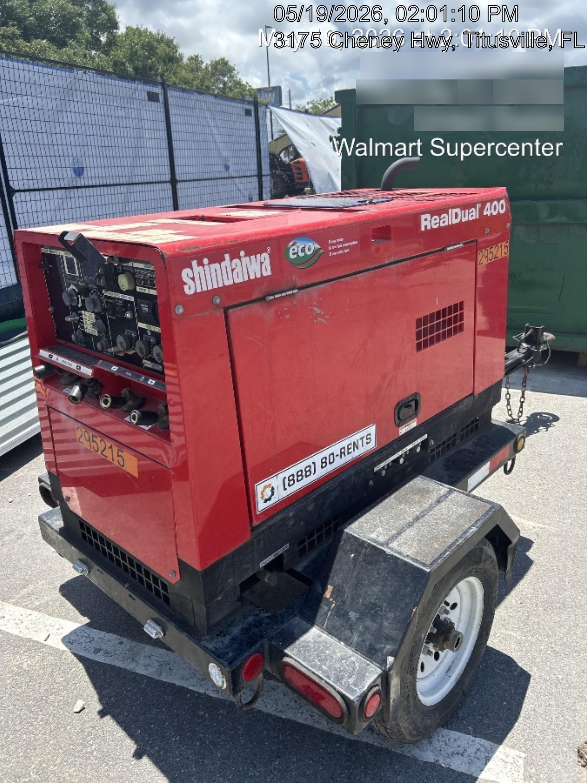 2023 Shindaiwa DGW400MDL Kubota D902 Engine, 23 HP, Dual Op Welder, Wire, Arc, Droop Stick, Tig, and CC Stick Functionality, Simulphase, 3 Phase and 1 Phase Gen Output, Single Axle NB Trlr, Slr Trckl Chrg 12V 12W, Fire Ext