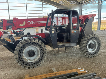 2019 Manitou 12042 Canopy, 120 HP , Solid Tires, Work Lights, Lift Hook, Auxiliary Hydraulics 66" Carriage and 60" Forks