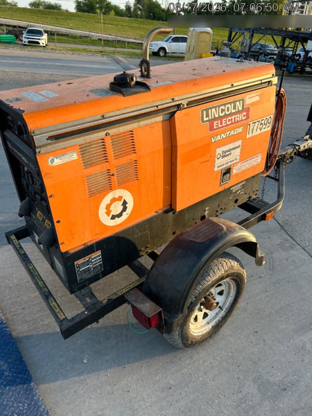 2021 Lincoln Electric Vantage 322 Vantage 322 Ready Pak 3 w/ Decals, ORANGE (includes trailer, cable rack, fender light kit) NO Telematics
