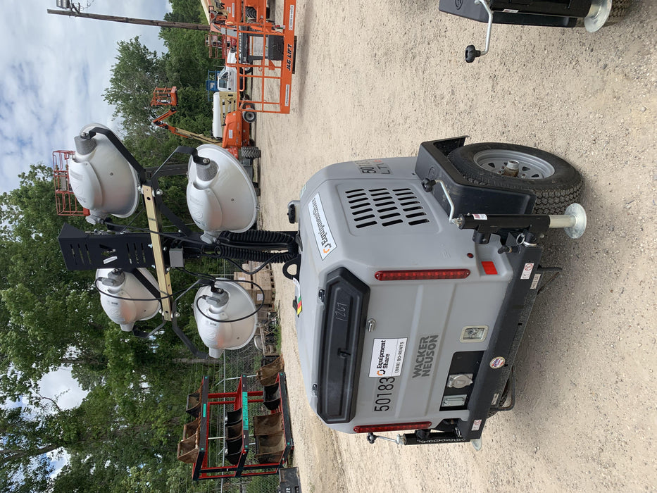 2019 Wacker Neuson LTV6L-MH Mobile Light Tower w/Fuel Level Sensor Installed