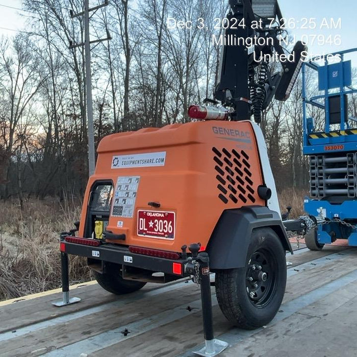 2023 Generac MLT2 Diesel, Flex Switch 120V Input, Powerzone Controller, 
(4) 320W LED Lights, 4kW Generator, 39.9 Gal Fuel Tank, 2" Ball, T3