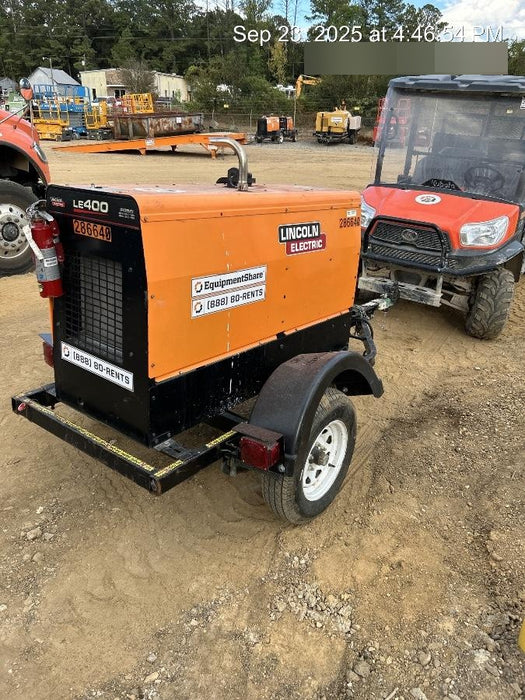 2022 Lincoln Electric LE400 Kubota V1505, Trlr, Cable Rack, Light Kit, ES Decals, T3
