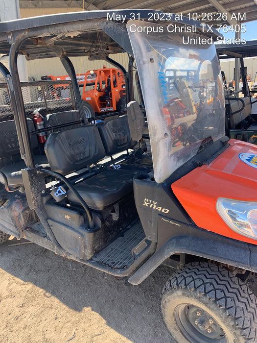 2020 Kubota RTV-X1140W-H 4WD, LED Strobe, Windshield Acrylic Clear, Plastic Canopy, Wire Harness Kit, Backup Alarm